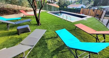 single-storey villa with private south-facing pool