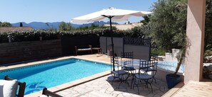 Outdoor pool - Beach villa between sea and hill, private pool, air conditioning, 4 bedrooms, quiet area (Roquebrune-sur-Argens)
