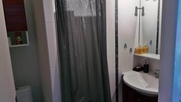 Shower, hair dryer