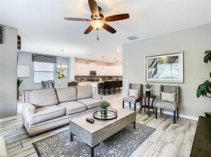 Smart TV, video-game console, DVD player, foosball