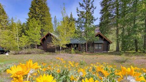 Property grounds - Rainbow Lodge - exceptional lakeside log home (Mazama)