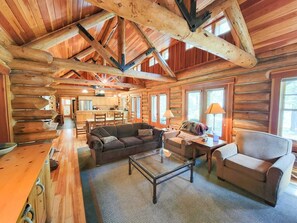 TV, fireplace, DVD player, stereo