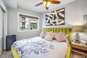 2 bedrooms, iron/ironing board, travel crib, WiFi