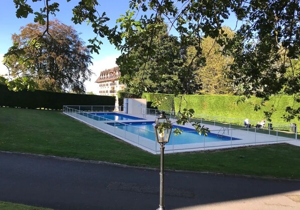 A heated pool