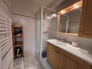 Shower - Tendieu Soleil B1 - Apartment in chalet 6 people, mountain view (La Clusaz)