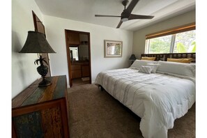 Comfy King bed after a full day of exploring, snorkeling and relaxing!
