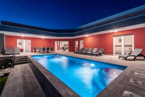 Una piscina riscaldata