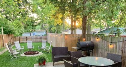 *King Bed*Broad Ripple*Near Downtown*Bonfire*Patio