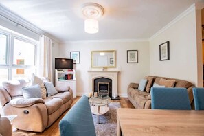 TV connectée, cheminée