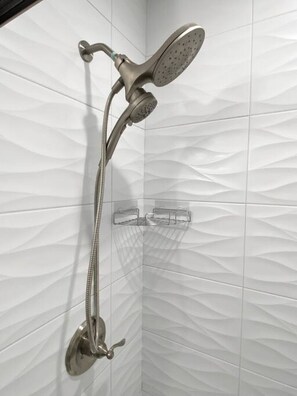 Hair dryer, towels