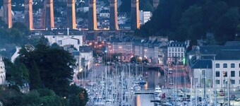 Seaside house with stove and sunset terrace
