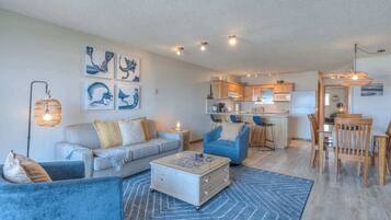 TV, fireplace, offices