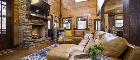 TV, fireplace, video games, printers