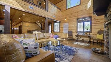 TV, fireplace, video games, printers