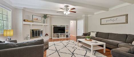 Smart TV, table football, ping pong