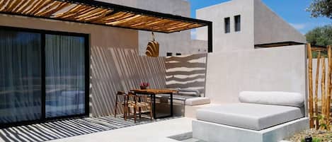 Suite, piscina privada | Terraza o patio
