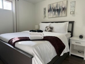 Desk, iron/ironing board, travel crib, WiFi (free)