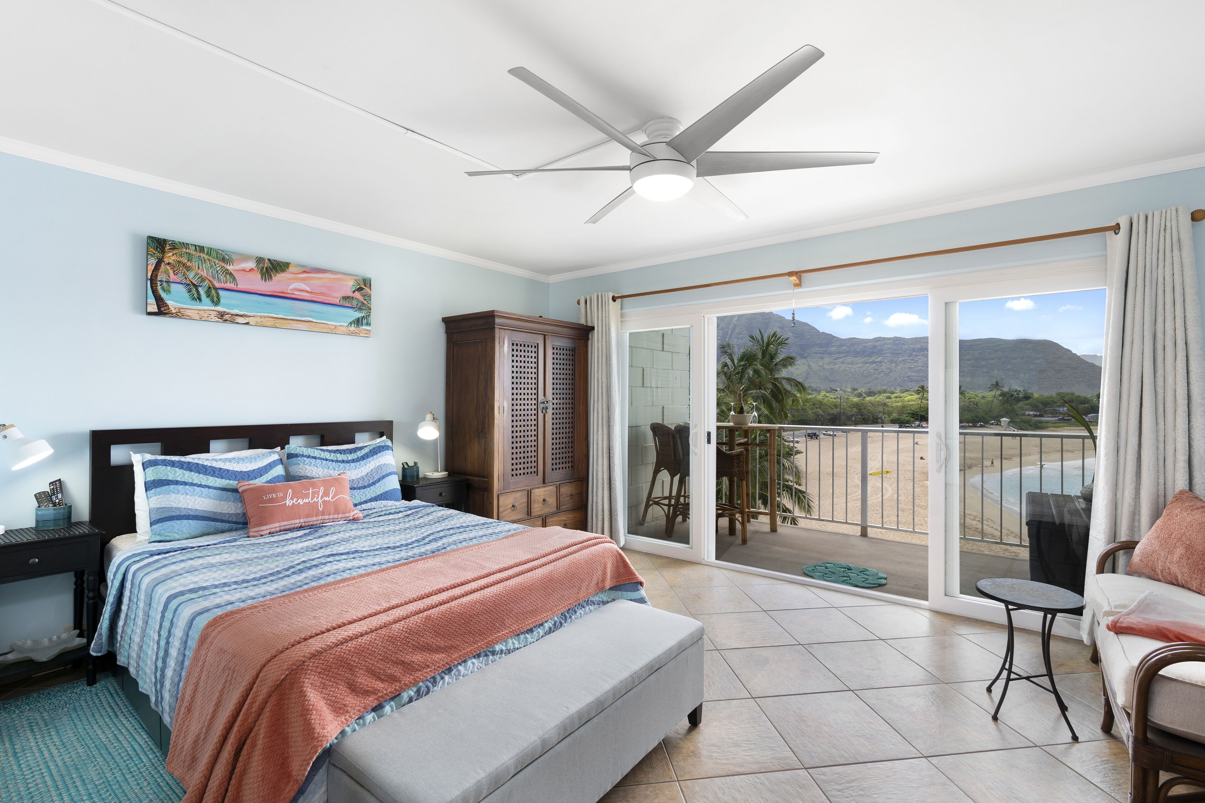 1 bedroom, iron/ironing board, travel crib, free WiFi