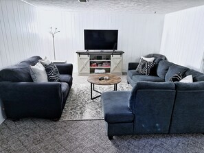 Smart TV, video games, foosball
