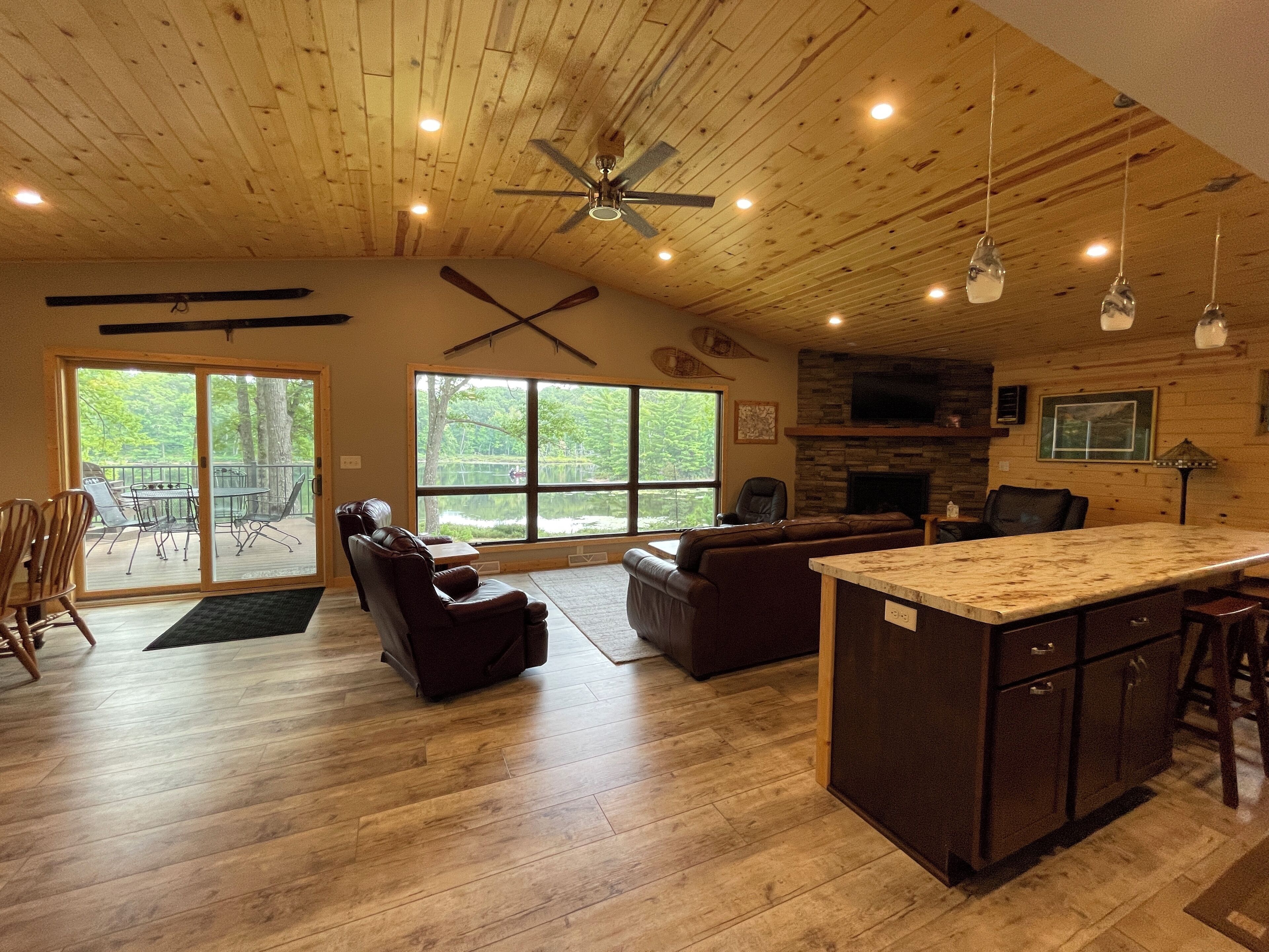 Natural light floods into the main living area