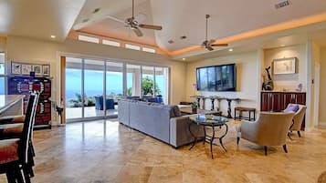 Vue depuis lâhĂ©bergement