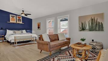 1 bedroom, iron/ironing board, travel crib, WiFi