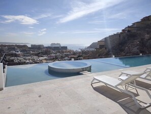 A heated pool - LUXURIOUS CONDO DOWNTOWN CABO (Pedegral)