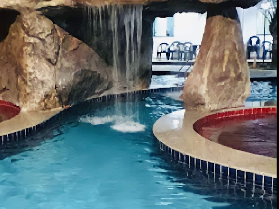 12 indoor pools, 15 outdoor pools, pool loungers, lifeguards on site