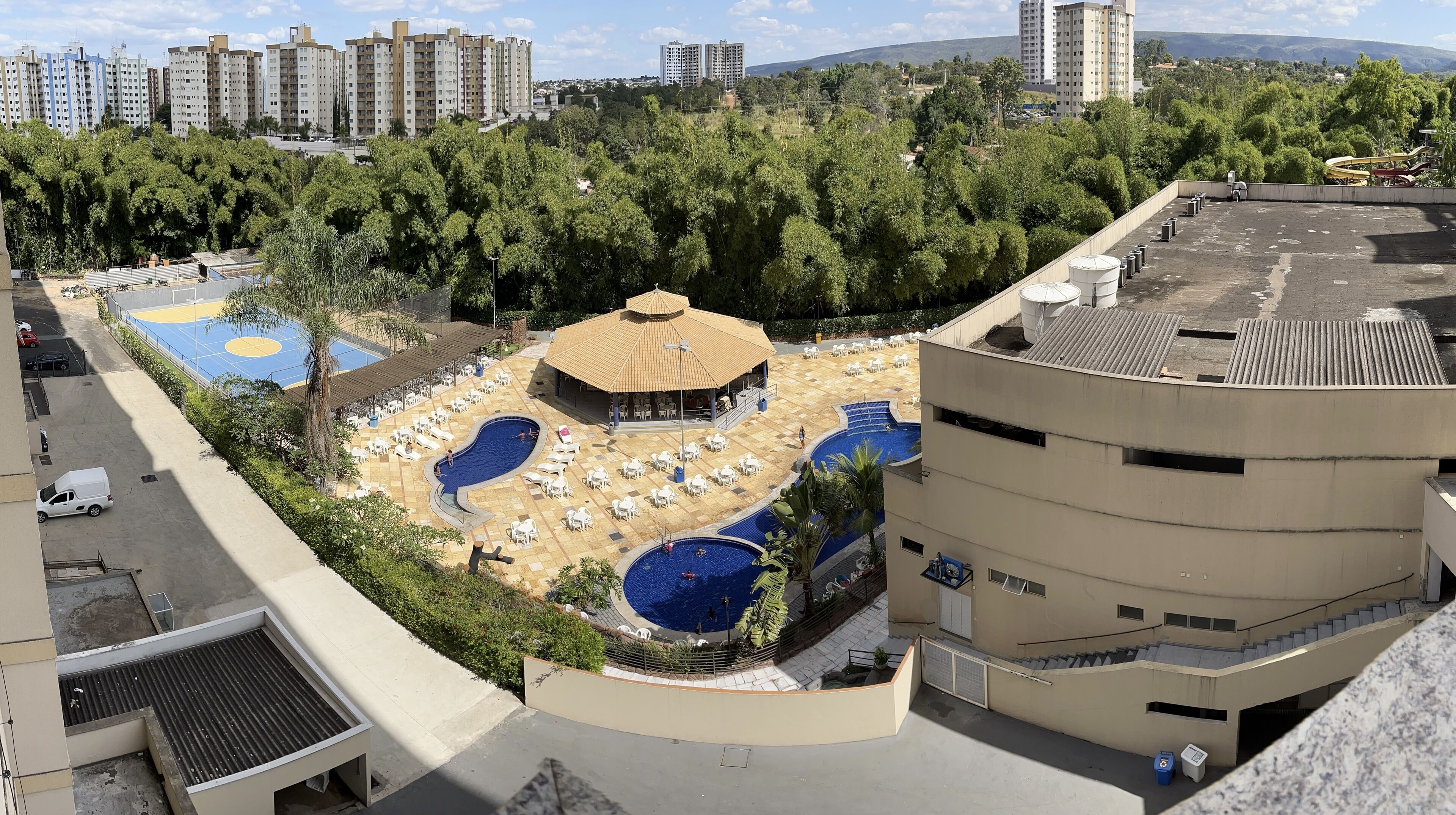 Classic Triple Room, 1 Bedroom, Non Smoking, Pool View | View from room