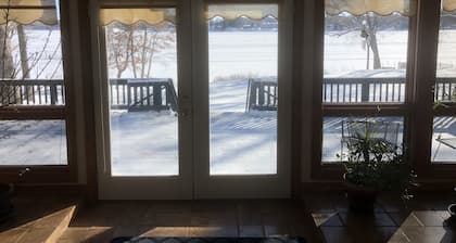 90 Ft of Frontage on Balsam Lake, WI--w/large dock and more. Sleeps 12+