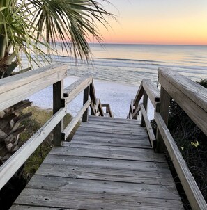 On the beach, sun-loungers - Backyard Waves, Balcony Sunsets, Seagrove Beachfront along the best parts of 30A (Santa Rosa Beach)