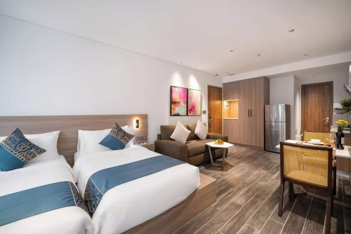 2 chambres, draps en coton égyptien, literie de qualité supérieure