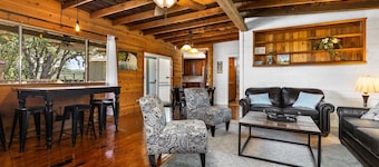 5. Tree House with Game Room (on private peninsula with dock)