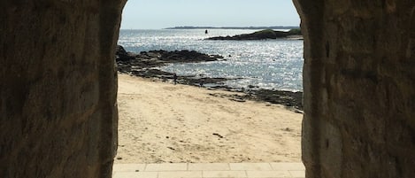 En la playa
