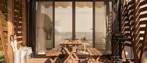 Cabaña estándar | Terraza o patio