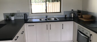 Very cool studio apartment just a block from the river and beach