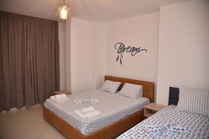 Appartement Familial, 1 chambre | 1 chambre, Wi-Fi gratuit, draps fournis