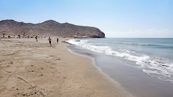 Vlak bij het strand