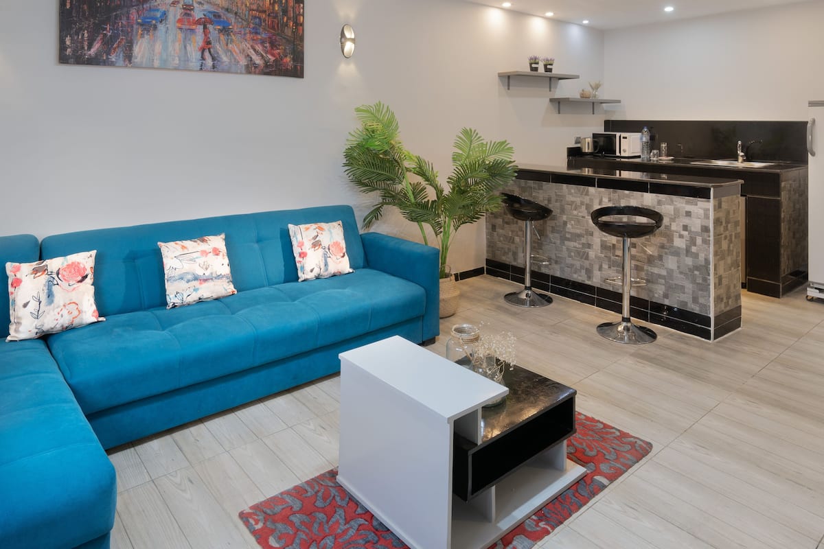 One-Bedroom Chalet | Sábanas de algodón egipcio y ropa de cama de alta calidad