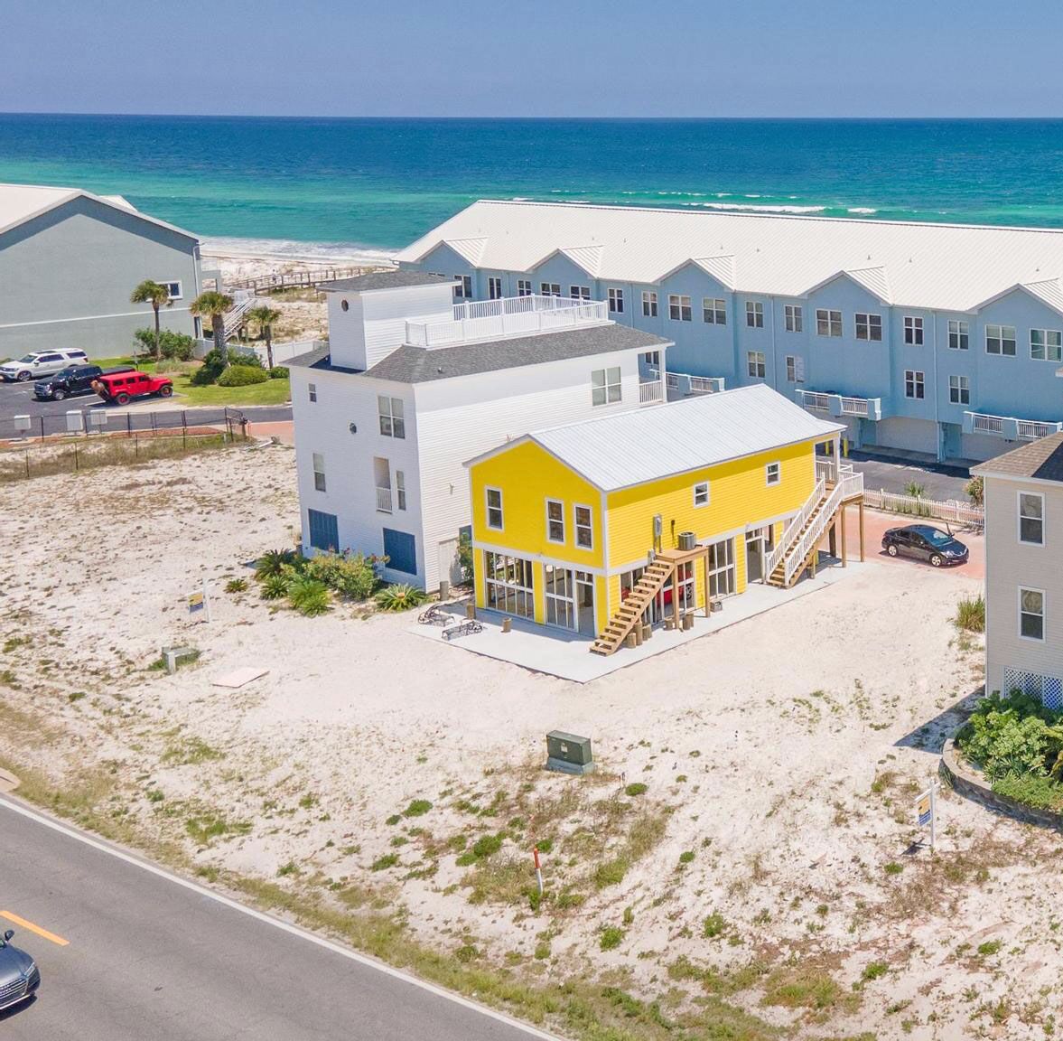 Beautiful views of the Gulf of Mexico from this 4 bedroom beach home!