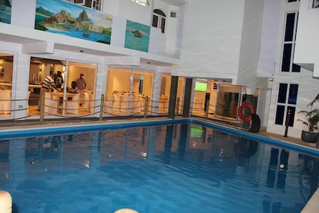 Outdoor pool, open 7:30 AM to 7:30 PM, sun loungers