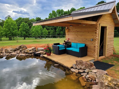 Unplug and unwind in this tiny home featured on Season 1 HGTV Tiny house hunter.