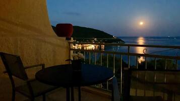 Panoramic Quadruple Room, Sea View | Balcony