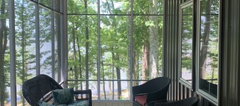 Lake Front Cottage with private sandy beach