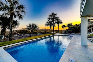 A heated pool