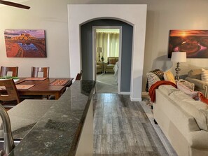 Smart TV, DVD player, books