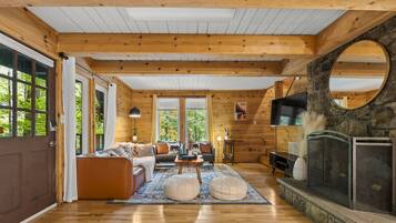 Smart TV, fireplace, video games, Netflix