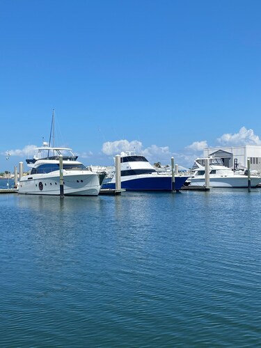 48’ Hattaras Sport Yacht onTreasure Island inter coastal near johns pass village