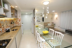 Apartamento familiar | Cocina privada | Frigorífico y utensilios de cocina