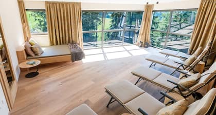 New apartment hotel in Avelengo near Meran, South Tyrol, with breakfast and wellness